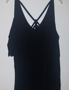 Lane Bryant black cold shoulder top 18/20